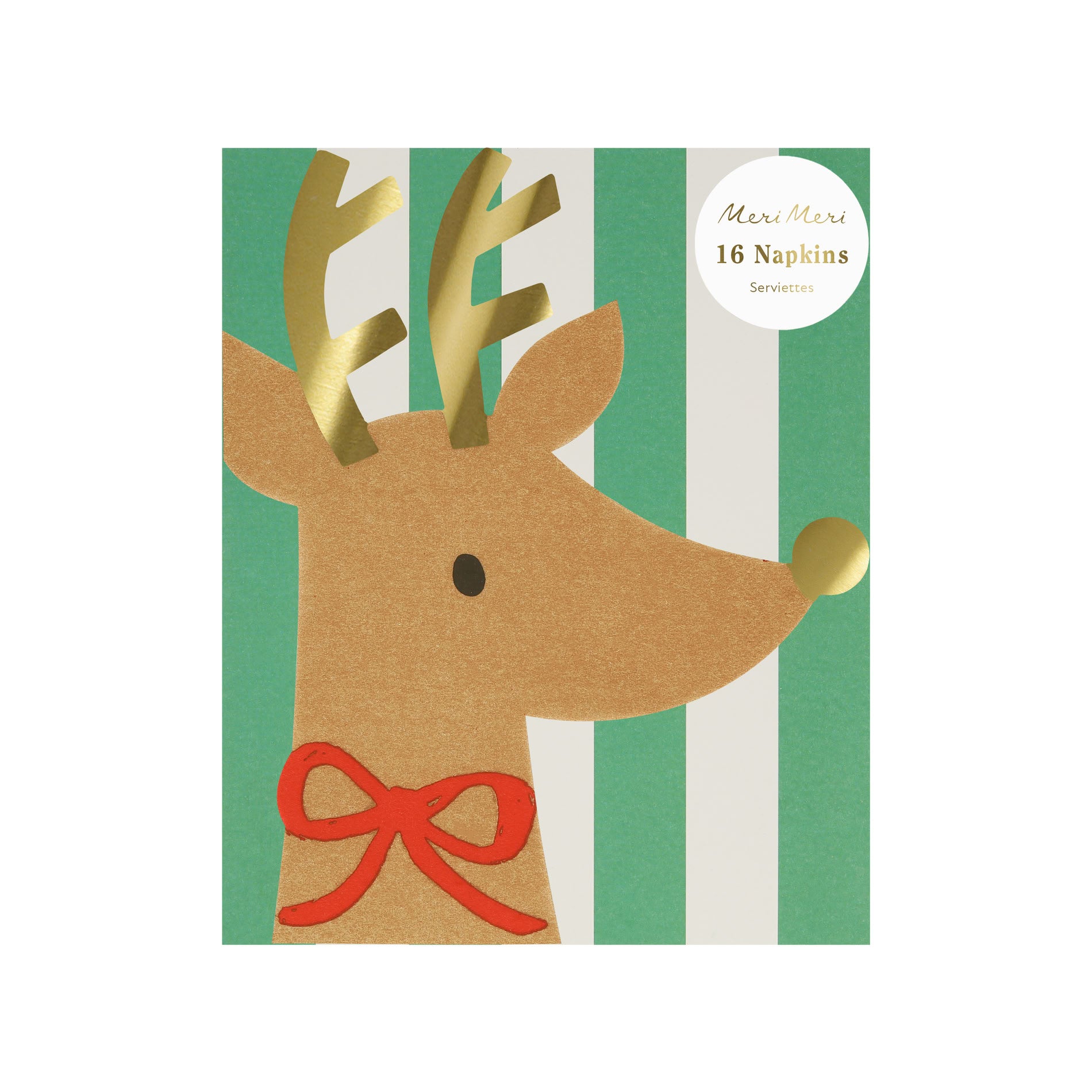 Salvetes - ziemeļbrieža formā (x16)