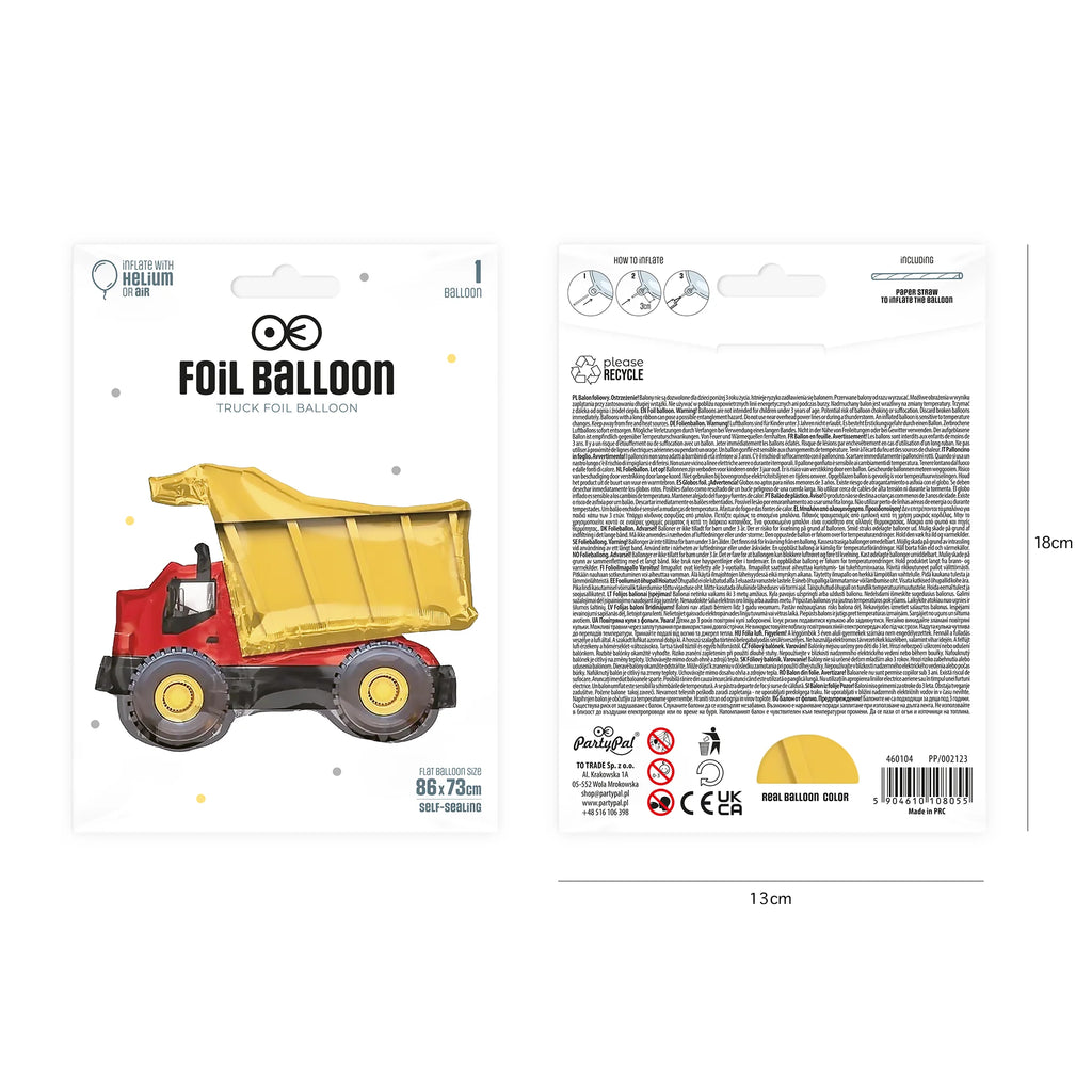Folija balons - kravas automašīna