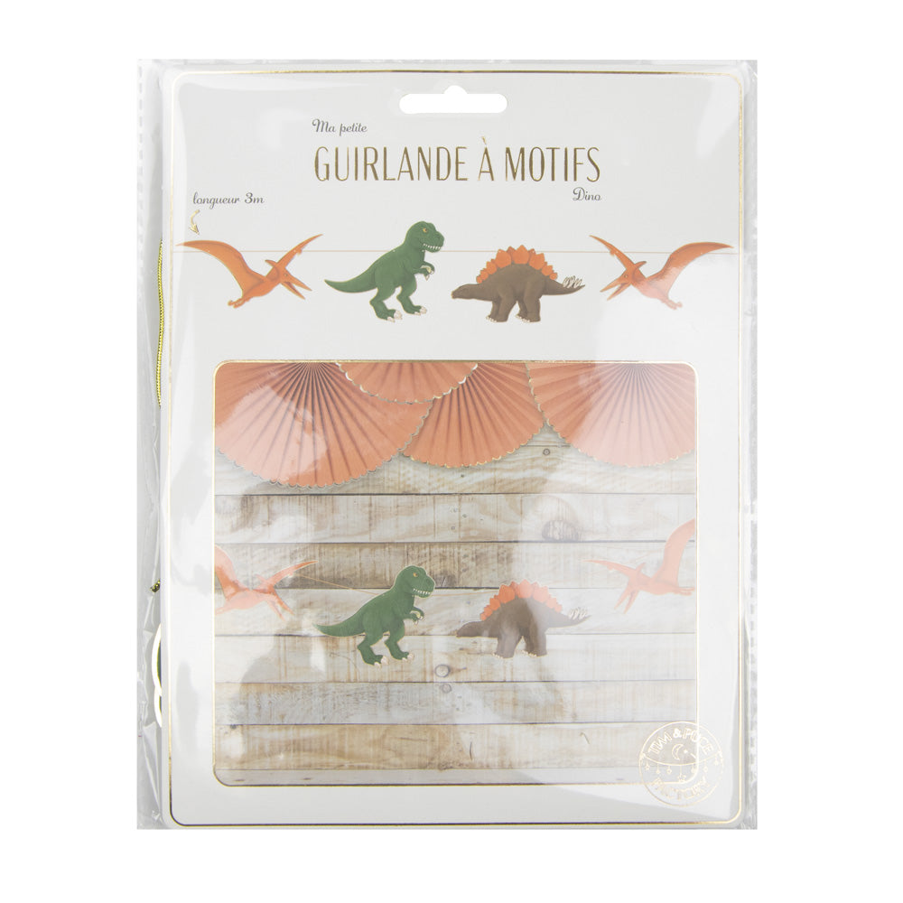 Dekoratīvā virtene dinozauru dizainā (3m)