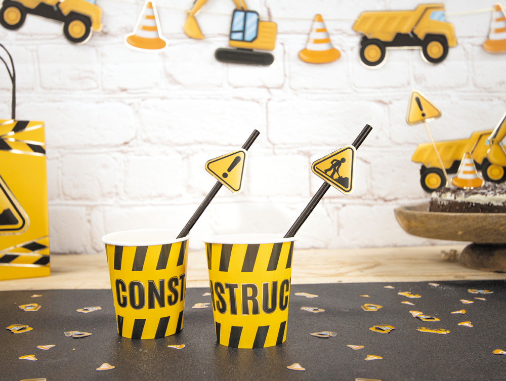 Galda konfeti būvdarbu tematikā