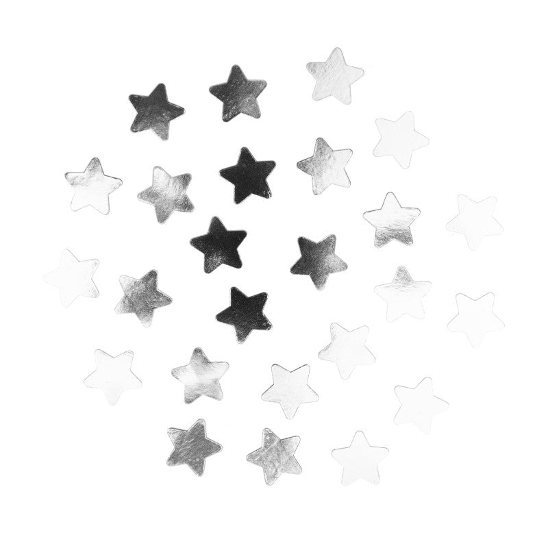 Galda konfeti - sudraba zvaigznes