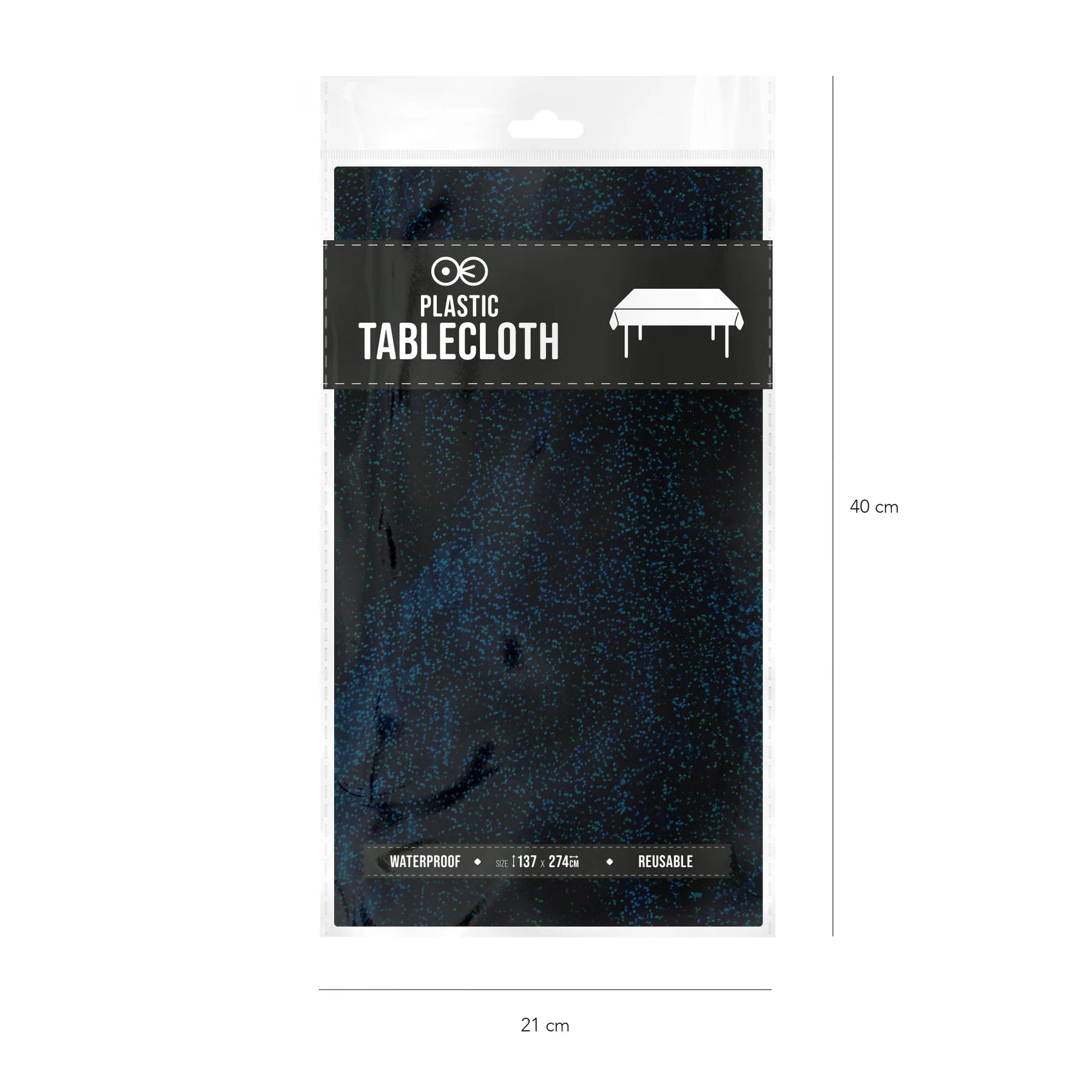 Hologrāfisks abpusējs galdauts