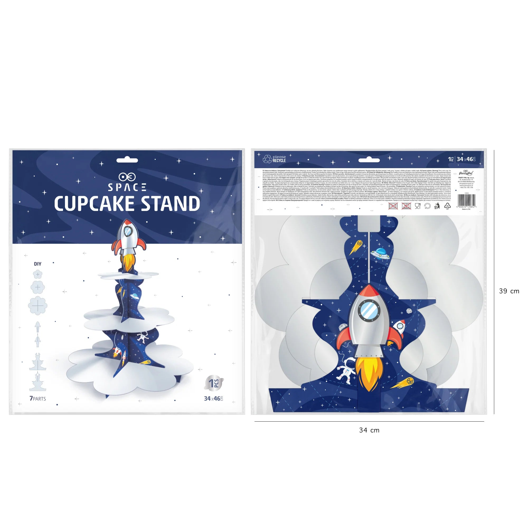 Kūku un kēksiņu statīvs - kosmosa tematikā