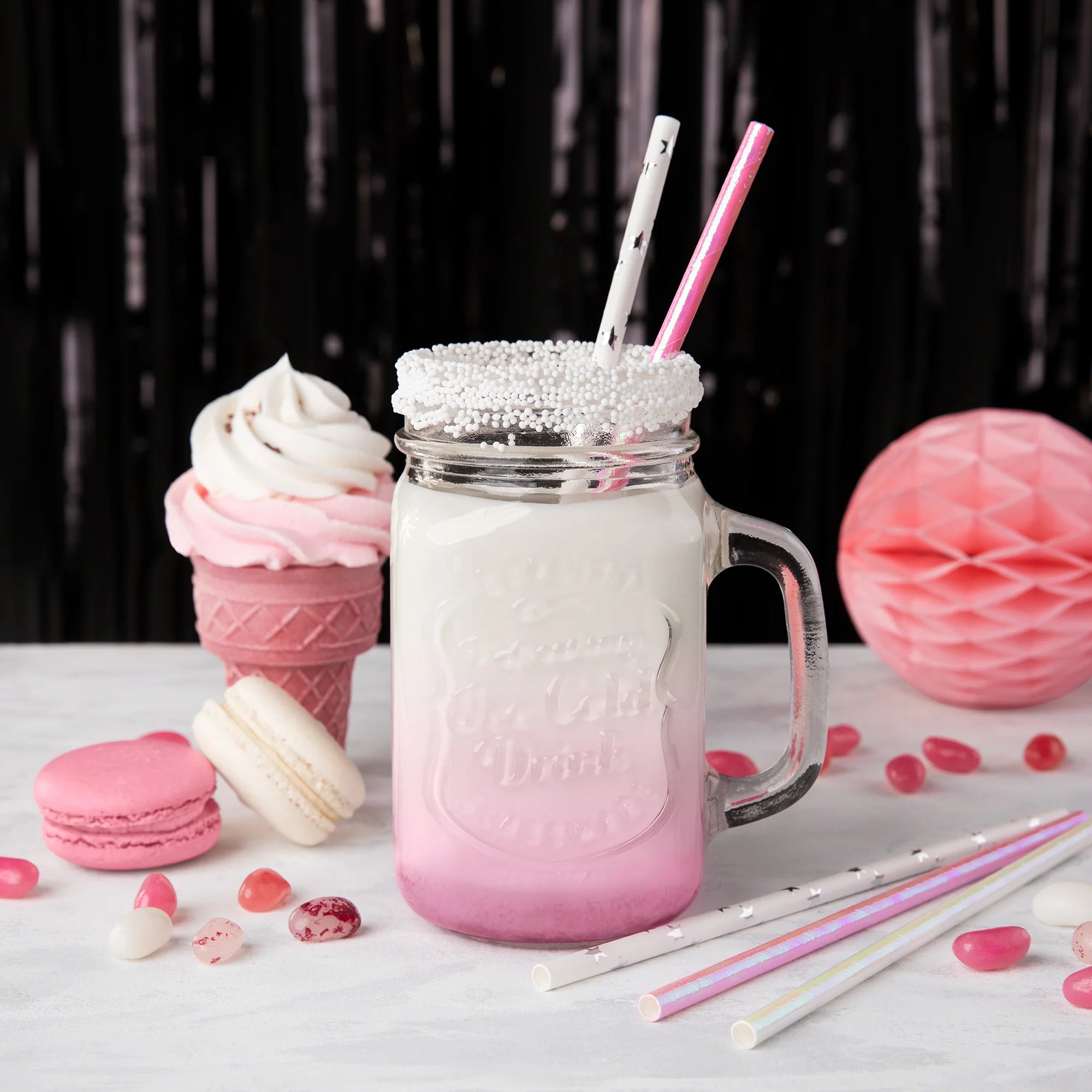 Salmiņi - balti ar sudraba zvaigznēm (x10)